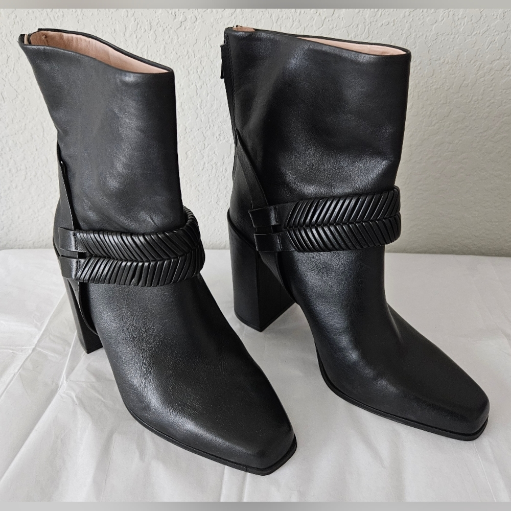 Women's AD & Daughters Verio Cuoip Zip-Up Ankle Boots/Booties Black Size 8